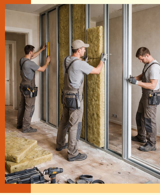 Шумоизоляция межкомнатных перегородок в Долгопрудном эффективно и надёжно