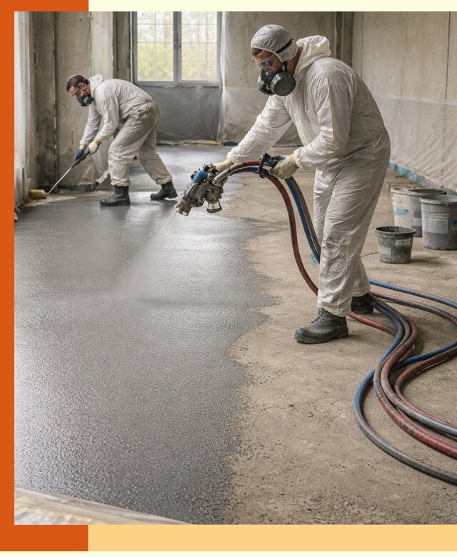 Гидроизоляция полимочевиной полов и конструкций в Долгопрудном