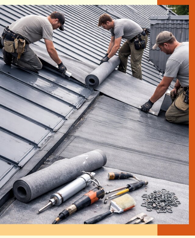 Гидроизоляция металлической кровли полимочевиной в Долгопрудном от 8624 руб. | ТепломастерДлг