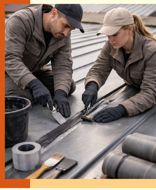 Гидроизоляция фальцевой кровли в Долгопрудном качественно и надежно