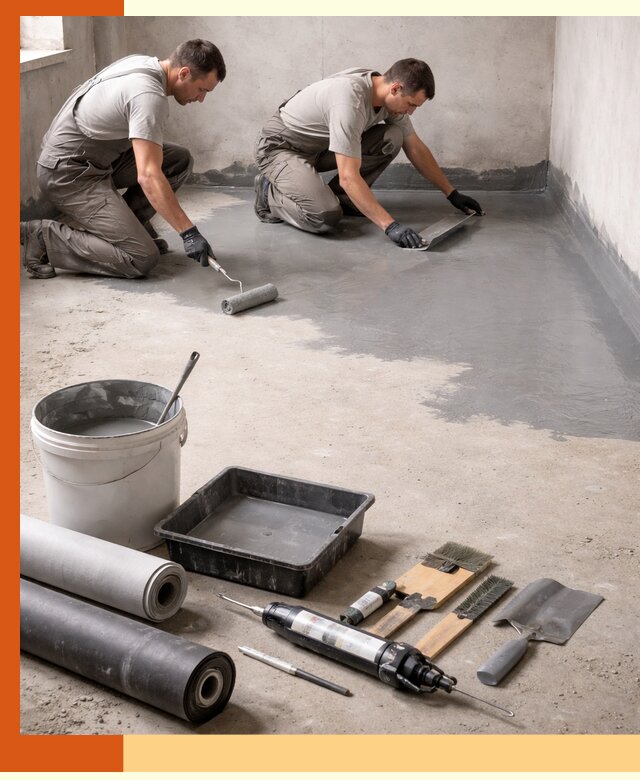 Гидроизоляция пола в Долгопрудном — надежная защита от влаги и протечек