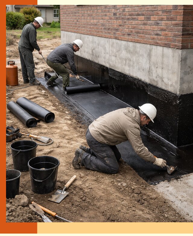 Гидроизоляция фундамента в Долгопрудном: надежная защита строений