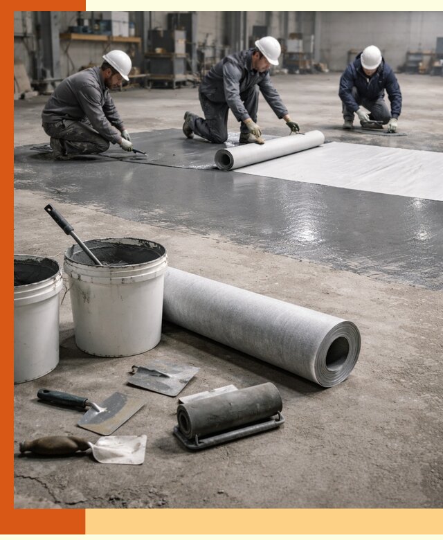 Гидроизоляция промышленного пола в Долгопрудном — защита и долговечность