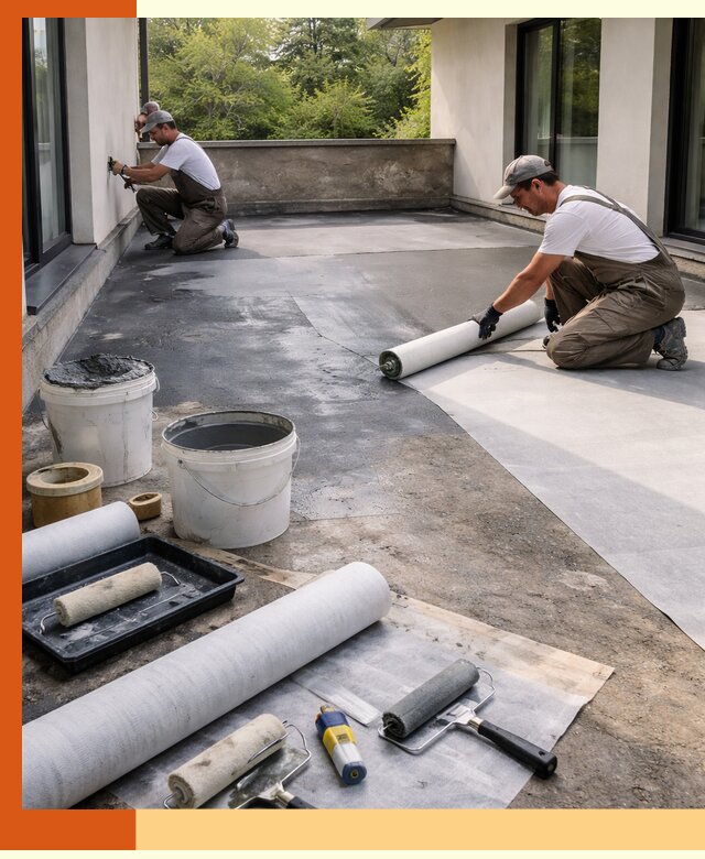 Гидроизоляция террасы в Долгопрудном — надежная защита от влаги и протечек