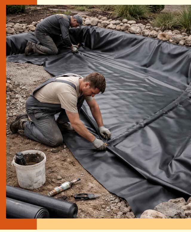 Гидроизоляция пруда в Долгопрудном: надежная защита и герметизация