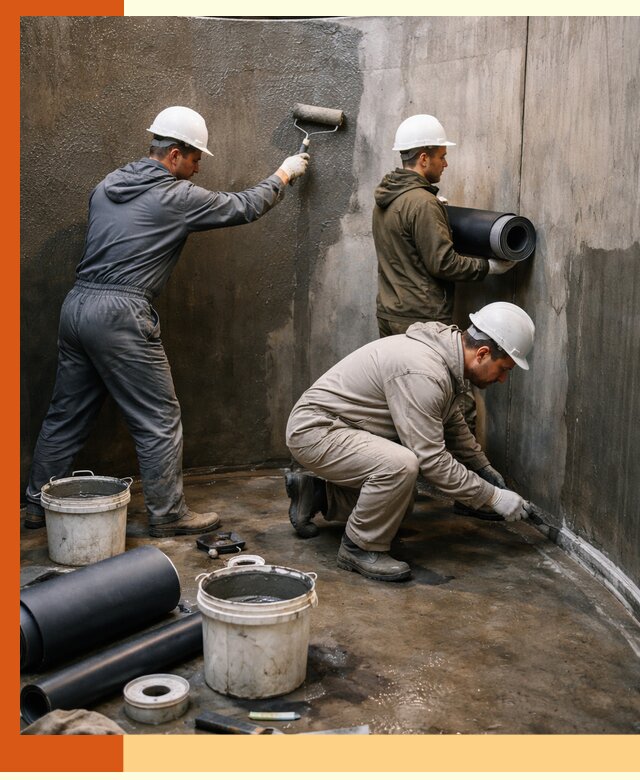 Гидроизоляция резервуара профессионально в Долгопрудном