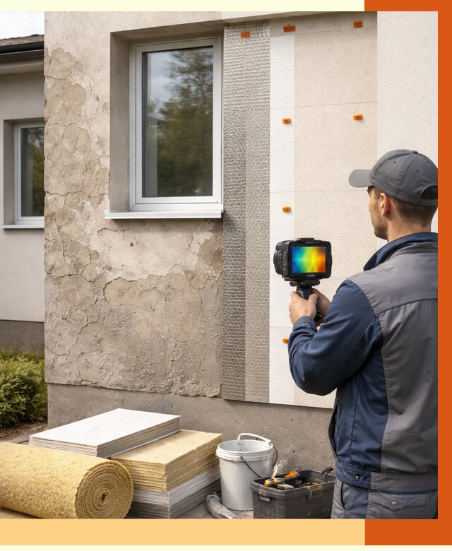 Тепловизионное обследование фасада в Долгопрудном от 4566 руб. под ключ | ТепломастерДлг