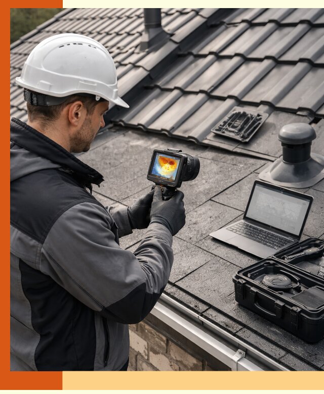 Тепловизионное обследование кровли в Долгопрудном для выявления дефектов