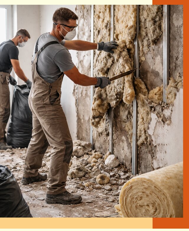 Демонтаж старого утеплителя в Долгопрудном от 3551 руб. — работы под ключ | ТепломастерДлг