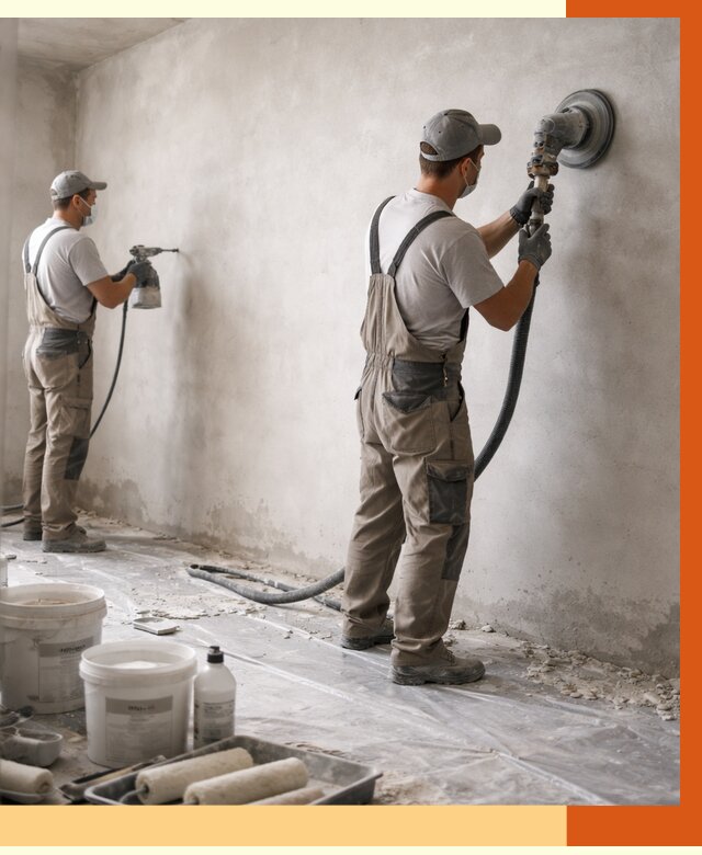 Подготовка поверхности под напыление в Долгопрудном от 1218 руб. — ТепломастерДлг