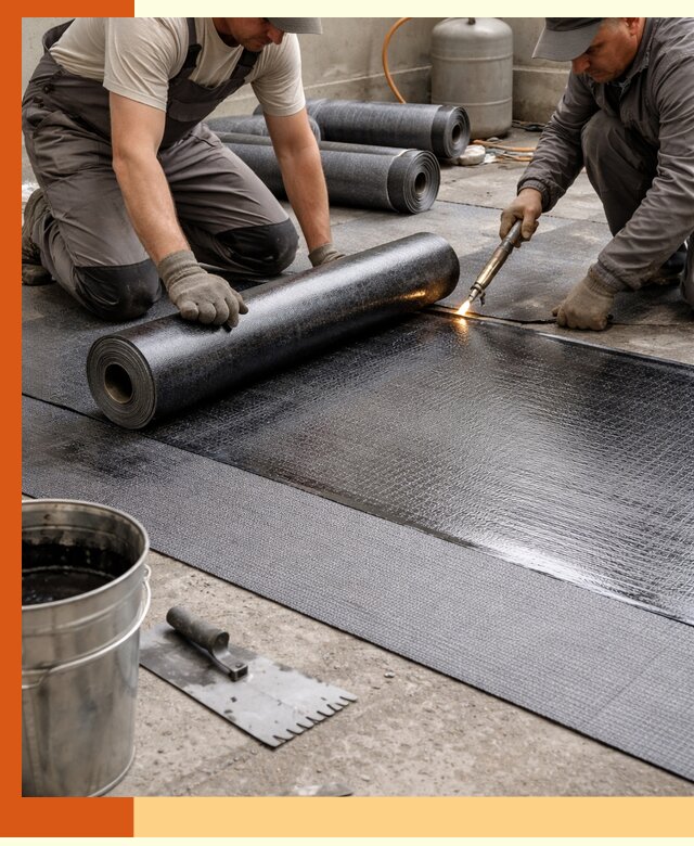 Монтаж гидроизоляционной мембраны в Долгопрудном для зданий и конструкций