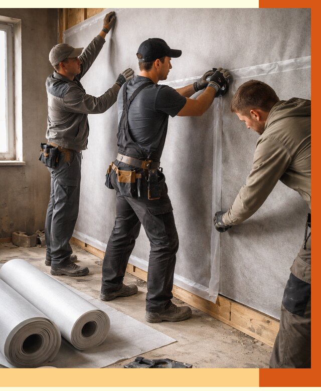 Монтаж ветроизоляции в Долгопрудном от 4566 руб./м2 — профессионально | ТепломастерДлг