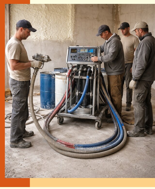 Аренда установки для напыления ППУ в Долгопрудном на выгодных условиях